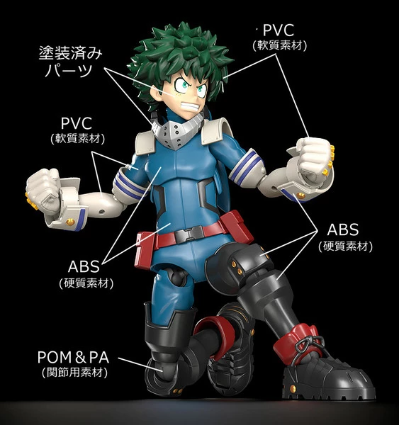 TAKARA TOMY Izuku Midoriya My Hero Academia MODEROID Model Kit 9 TAKARA TOMY Izuku Midoriya My Hero Academia MODEROID Model Kit - Image 7