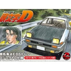 AOSHIMA AE86 TRUENO (Re-run) Project-D Ver Toyota Fujiwara Takumi Initial D 1/24 Model Kit -Model Kits Sales 4905083059579 modelkit ae86 trueno project d ver toyota fujiwara takumi initial d 1 24 model kit altg